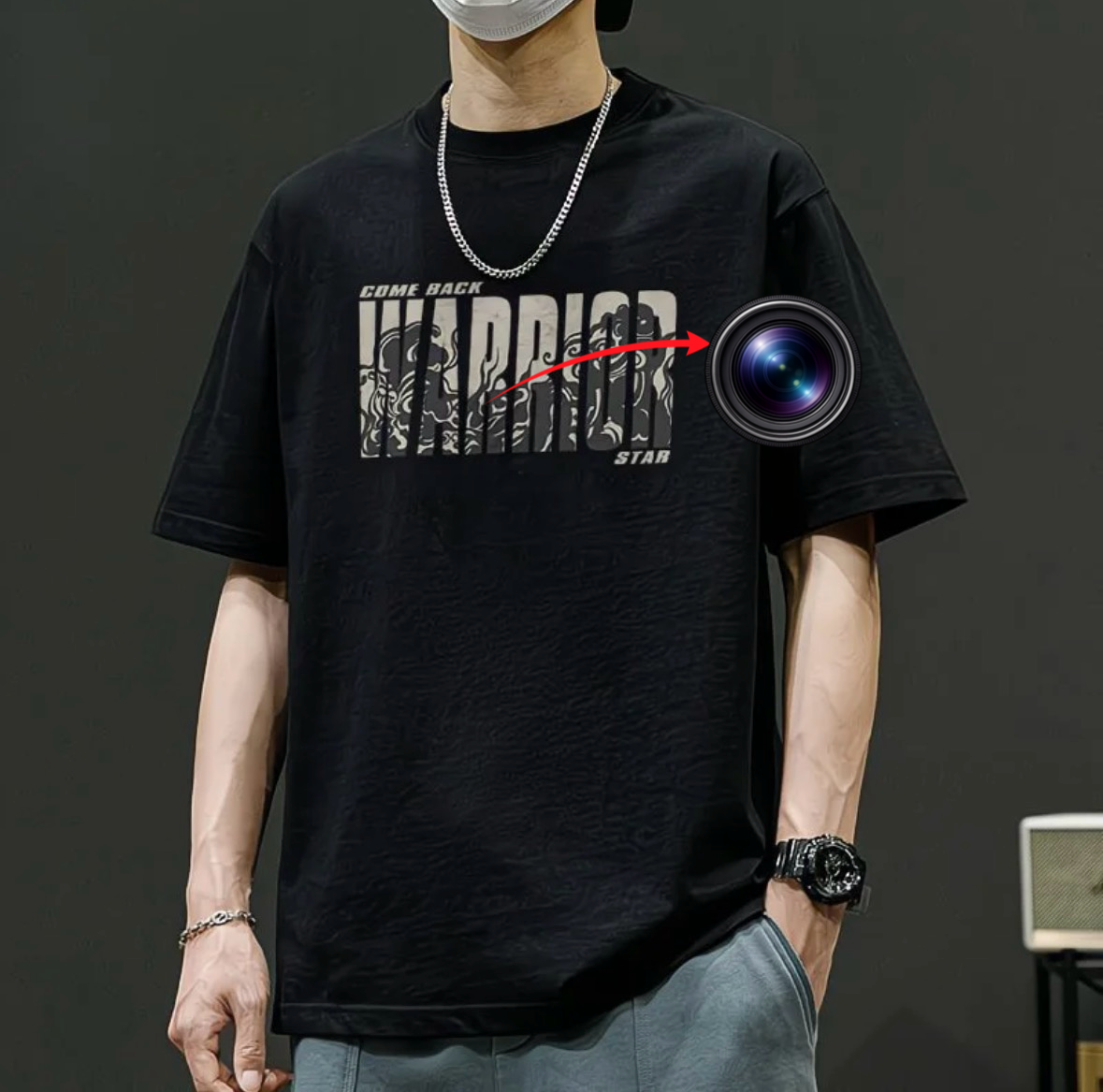 定制款隐藏式远控衣服摄像头